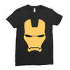 iron man mask avengers marvel comics gift Ladies Fitted T-Shirt