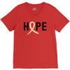 Hope Uterine Cancer Awareness V-Neck Tee