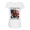 Honor Those Who Place Their Life On The Line Maternity Scoop Neck T-shirt