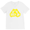 rock on V-Neck Tee