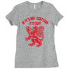if it's not scottish it's crap Ladies Fitted T-Shirt