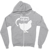 chicken butt Zipper Hoodie