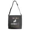 santa aries xhristmas ugly t shirts Adjustable Strap Totes