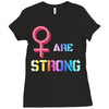 Women's March We are Strong Ladies Fitted T-Shirt