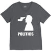 politics V-Neck Tee