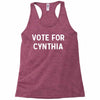 vote for cynthia Racerback Tank