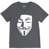 v per vendetta face film horror cinema&amp;tv V-Neck Tee