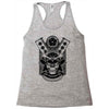 samurai skull Racerback Tank