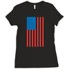 american flag Ladies Fitted T-Shirt