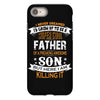 Super Cool Father Of A Freaking Awesome Son iPhone 8