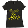 mermaid for hire Ladies Fitted T-Shirt