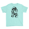 r2 d2 retro star wars sci fi lucas Youth Tee