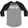 trust me, i'm a pilot   captain airplane flight crew plane airport tee 3/4 Sleeve Shirt