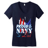 navy dad Women's V-Neck T-Shirt