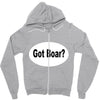 got boar Zipper Hoodie
