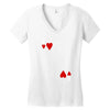 king of hearts playing card Women's V-Neck T-Shirt