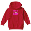 turn up the bass Youth Hoodie