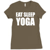 eat sleep yoga Ladies Fitted T-Shirt
