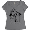 porg Women's Triblend Scoop T-shirt