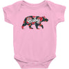 Floral Baby Bear Baby Bodysuit