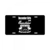 December Girls Are Sunshine Mixed With A Little Hurricane License Plate