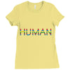 human Ladies Fitted T-Shirt