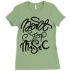 don't stop the music Ladies Fitted T-Shirt