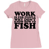 work is for people Ladies Fitted T-Shirt