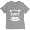 Super Cool Father Of A Freaking Awesome Son V-Neck Tee