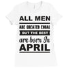 all men are created equal april Ladies Fitted T-Shirt
