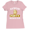 bachelor party drinking team wedding groomsmen bridal funny Ladies Fitted T-Shirt