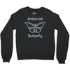 not so social butterfly Crewneck Sweatshirt