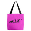 evolution of a golfer mens black golf t shirt top new Tote Bags