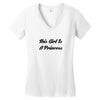 A PRINCESS Women's V-Neck T-Shirt