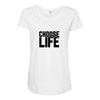 Choose Life Maternity Scoop Neck T-shirt