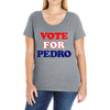Vote For Pedro Ladies Curvy T-Shirt