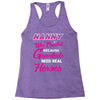 nanny was created because grandkids t shirt Racerback Tank