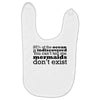 mermaids dom't exist Baby Bibs
