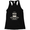 premium vintage 1981 classic perfectly aged limited edition Racerback Tank