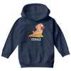 yoga pug exhale Youth Hoodie