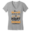 There's This Boy Who Stole My Heart He Calls Me Stepmom Women's V-Neck T-Shirt