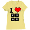 i love code Ladies Fitted T-Shirt