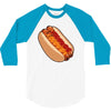 hotdogs on a bun 3/4 Sleeve Shirt