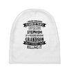 Super Cool Stepmom Of A Freaking Awesome Grandson Baby Beanies