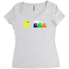 funny zombie Women's Triblend Scoop T-shirt