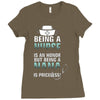 nurse nana Ladies Fitted T-Shirt
