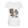metal wars solid Maternity Scoop Neck T-shirt