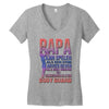 papa   body guard Women's V-Neck T-Shirt