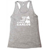 not at the table carlos hangover Racerback Tank