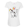 death rides Maternity Scoop Neck T-shirt
